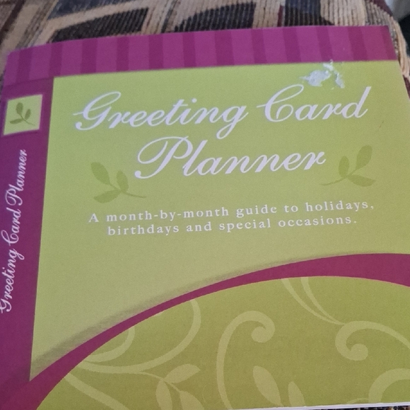 Other - Greeting Card Planner - Lime Green & Magenta
